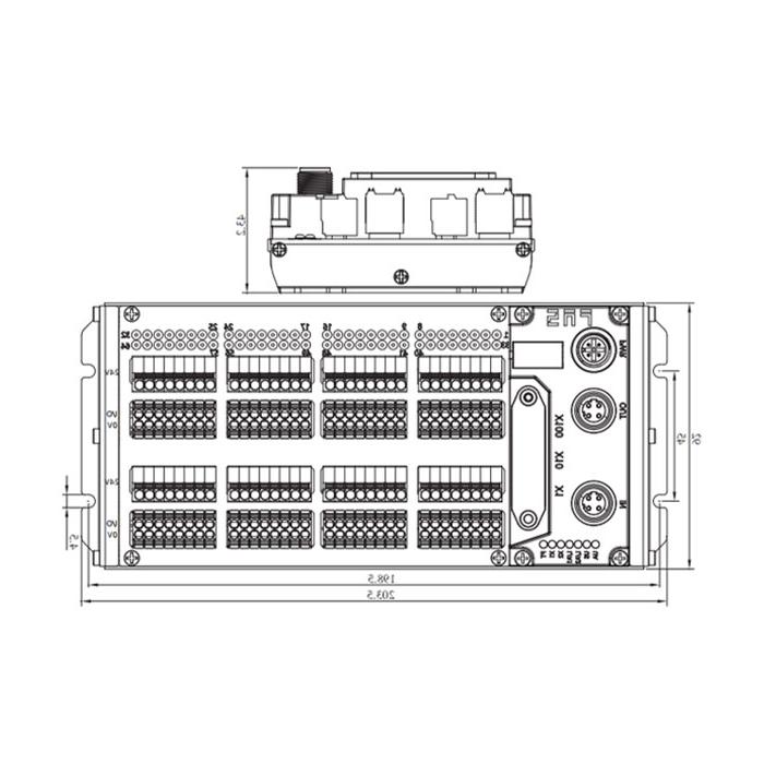 CC-Link协议、IP20、64DI/DO 自适应配置、NPN、端子式、远程模块、009D71